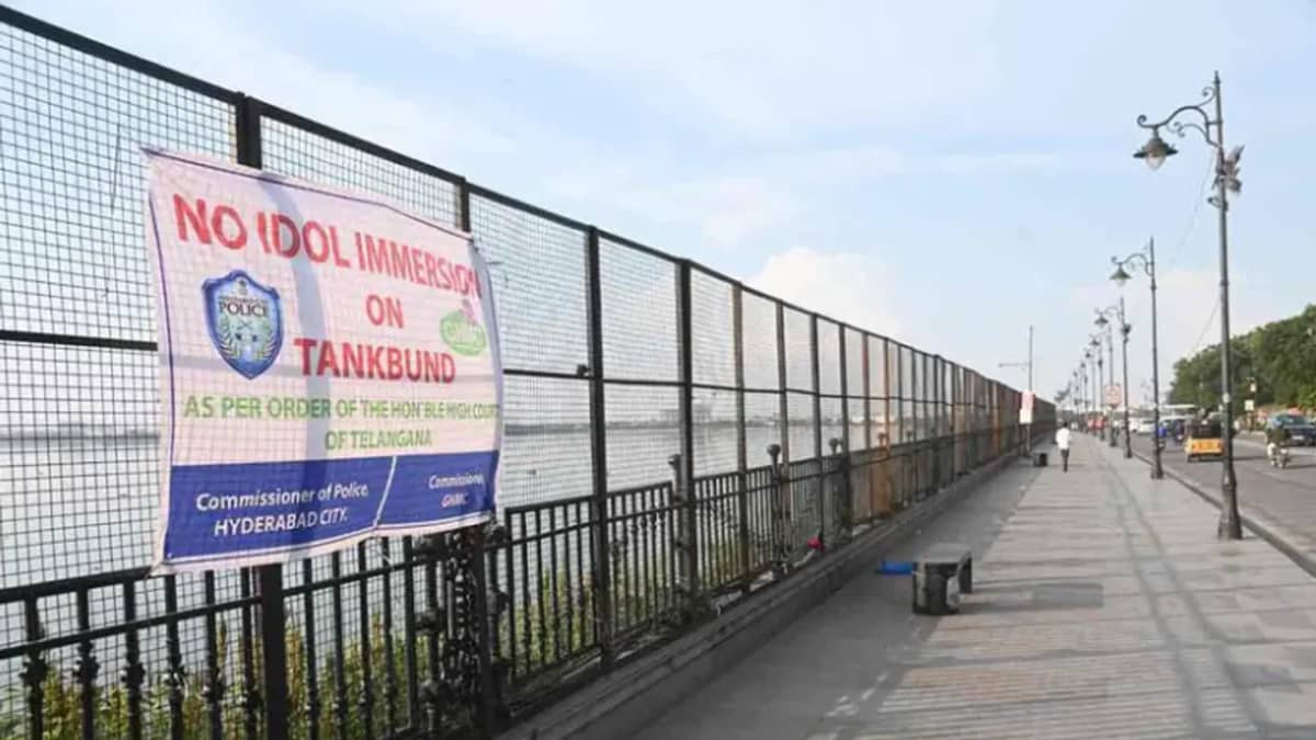 Ganesh Immersion Banned on Hyderabad Tank Bund