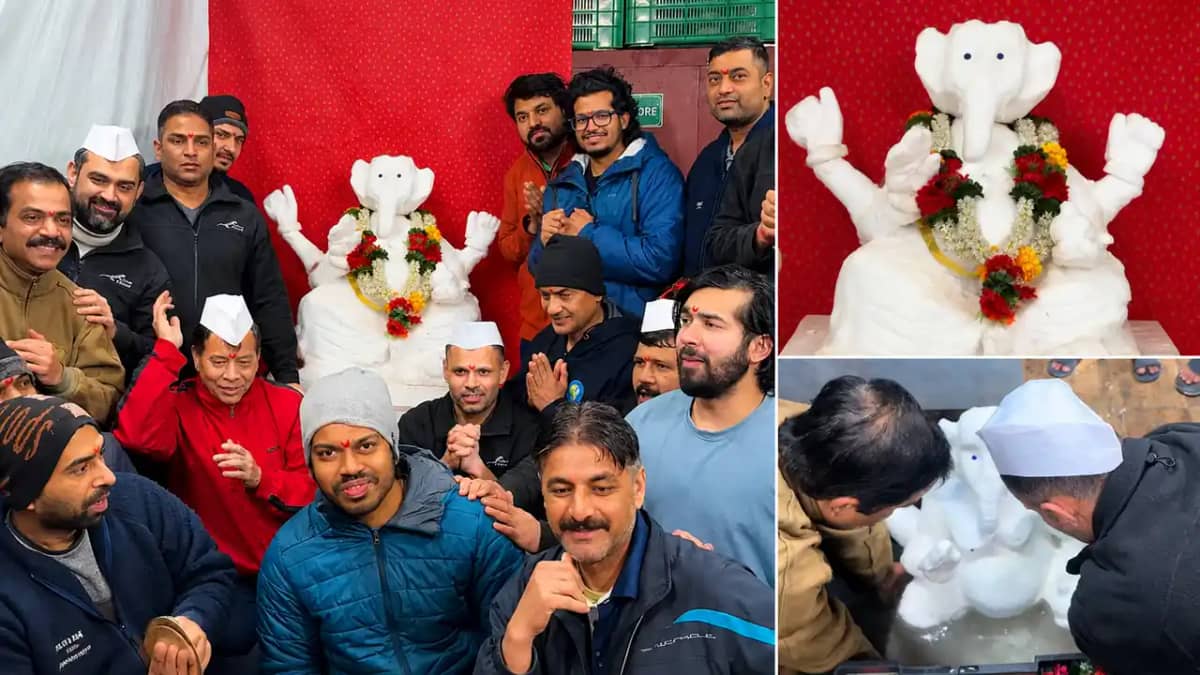 15 వేల కిలోమీటర్ల దూరంలో వినాయక చవితి.. మంచుతో గణపతి తయారు చేసిన భారత శాస్త్రవేత్తలు