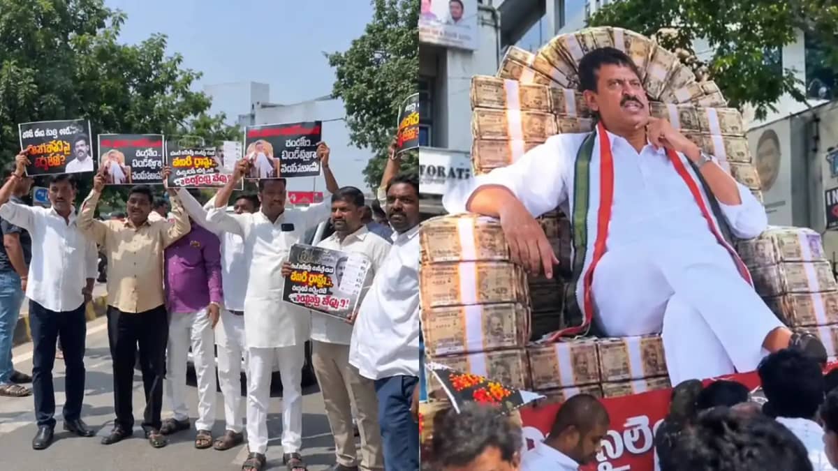 ఈడీ ఆఫీస్ వద్ద హైటెన్షన్: పొంగులేటిపై చర్యలు ఎందుకు లేవు? EDని నిలదీసిన BRS