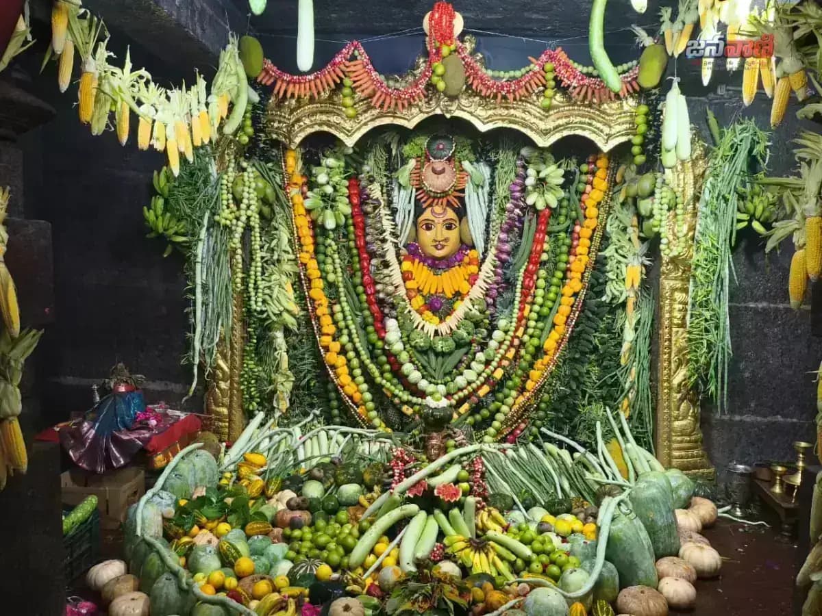 సంపూర్ణ శాఖంబరిగా భద్రకాళి అమ్మవారు.. నేటితో ముగియనున్న శాకంబరి నవరాత్ర మహోత్సవాలు