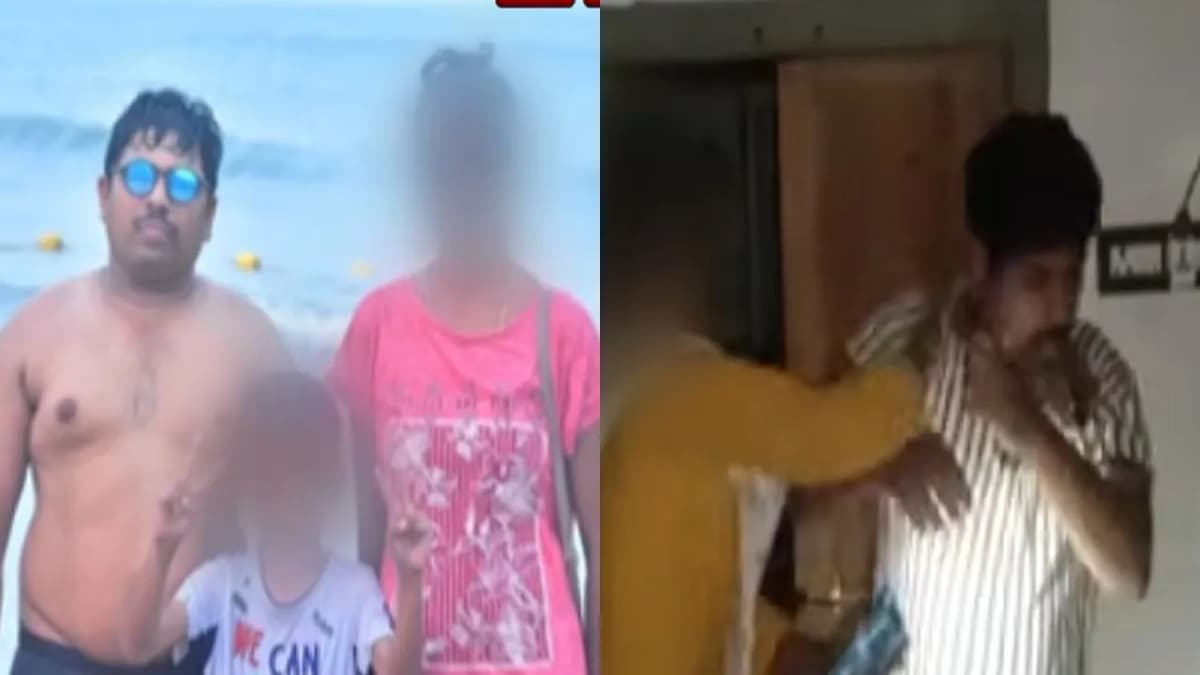 ఉద్యోగం పేరుతో కుటుంబానికి దూరం.. వేరే మహిళతో కనిపించడంతో చితకబాదిన భార్య