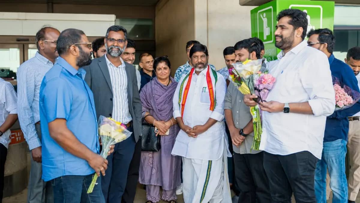 అమెరికాలోని డల్లాస్కు చేరుకున్న డిప్యూటీ సీఎం భట్టి విక్రమార్కకు ఘన స్వాగతం పలికిన ప్రవాస భారతీయులు