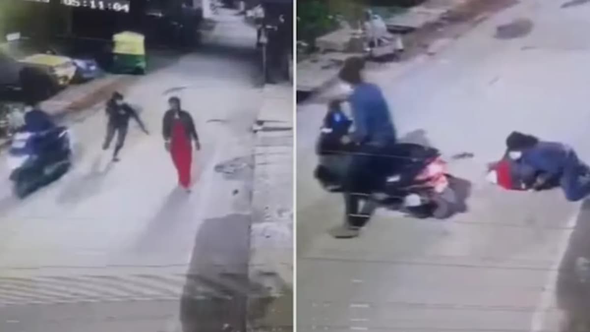 Viral Video: బెంగళూరులో మహిళపై దుండగుల దాడి.. మంగళసూత్రం చోరీ