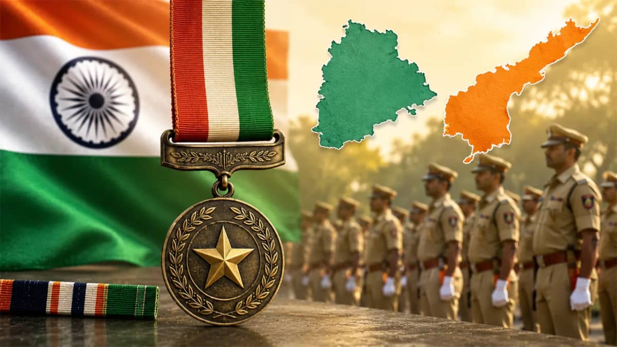 తెలుగు రాష్ట్రాలకు పోలీసు పతకాల పంట.. స్వాతంత్య్ర దినోత్సవం సందర్భంగా 38 మందికి గౌరవం