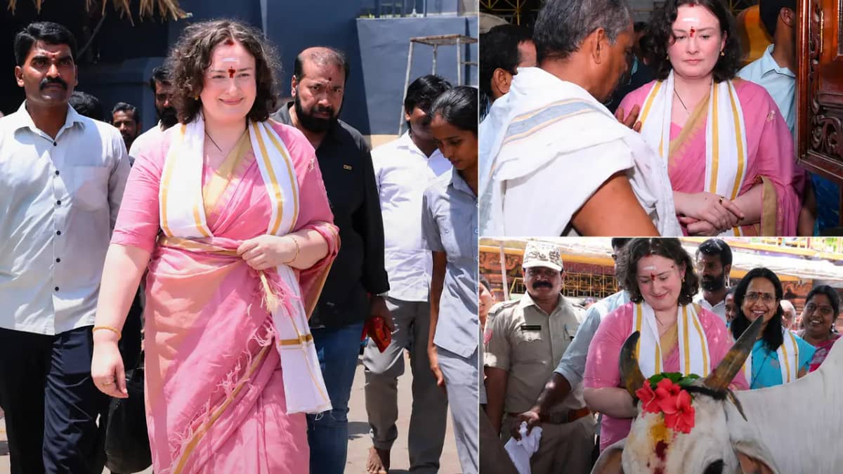 పవన్ కల్యాణ్ కోసం ఆలయాల్లో అన్నా లెజినోవా పూజలు...పిఠాపురం, ద్రాక్షారామంలో ప్రత్యేక దర్శనాలు