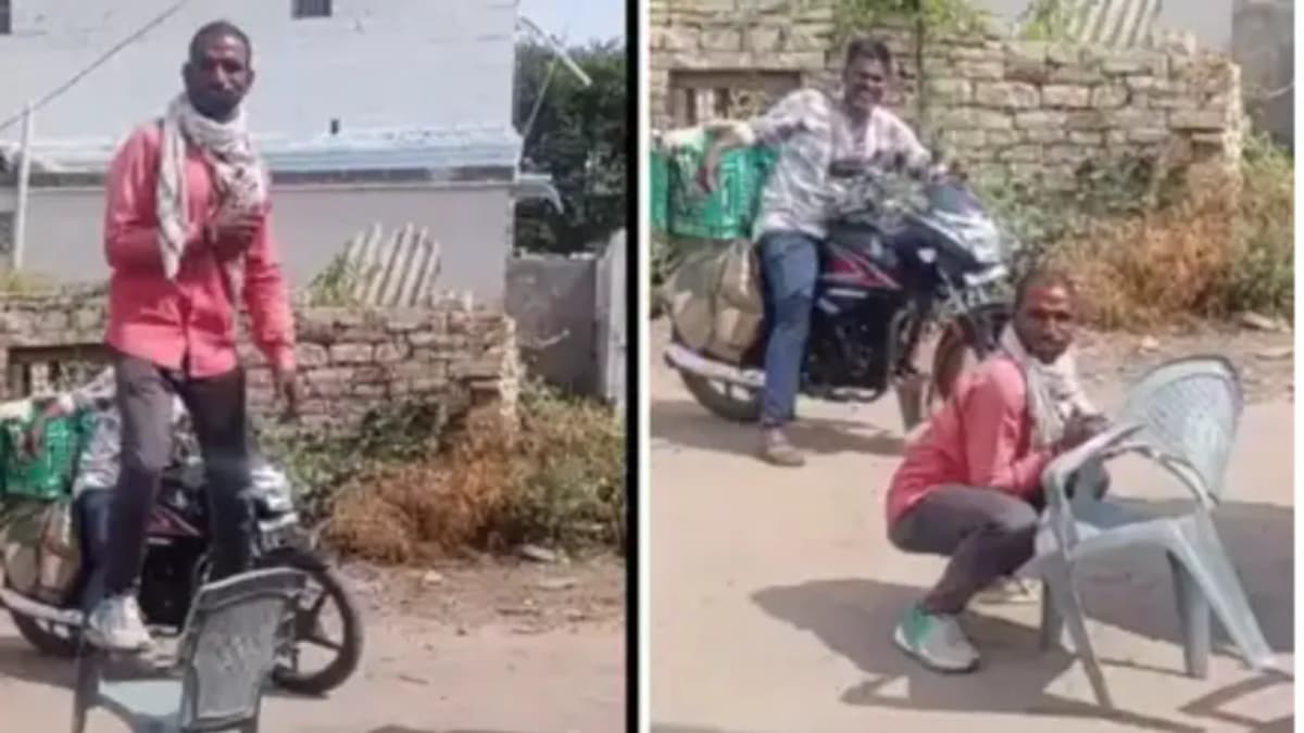 కస్టమర్లను ఆకట్టుకునేందుకు కుర్చీపైనే డ్యాన్స్!..వీడియో వైరల్